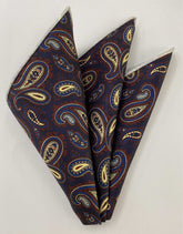 Macclesfield Printed Silk Pocket Square MCP-722
